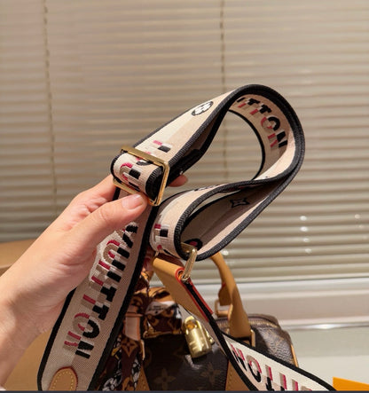 Chic Monogram Speedy 20 Handbag – Classic Brown Designer-Inspired